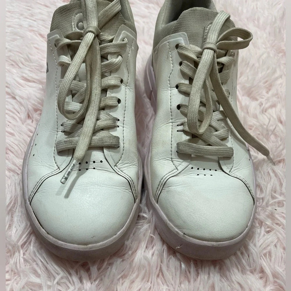 On Cloud The Roger Advantage White Pink CloudTech Lace Up Sneakers Size 9 - Picture 6 of 14